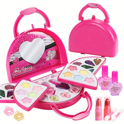 Princess Make Up Bag Play House Toy Girls, Eye Shadow Makeup Cosmetics Box, Birthday Christmas Gift for Kids Party Cosplay Good Vibrations