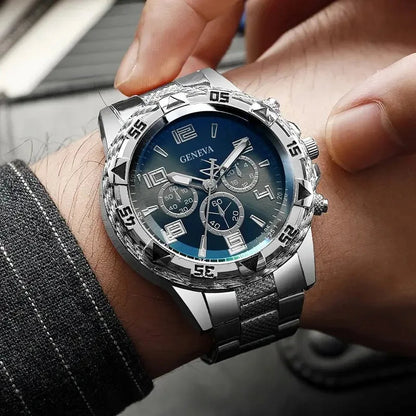 Men Watches Luxury Brand Watches for Men Fashion High Quality Quartz Wristwatches Business Steel Strap Sports Male Clock Good Vibrations