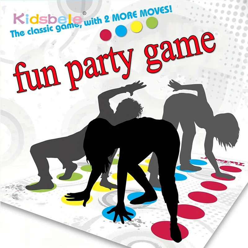 Twister Game Indoor Outdoor Toys Play Mat Funny Family Company Holiday Party Parent-Child Sports Interactive Group Toy Good Vibrations