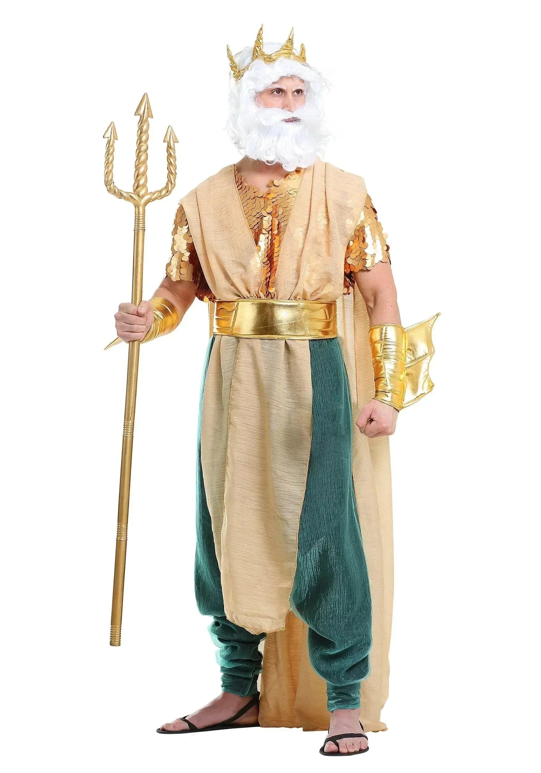 Couple Neptune King Sea Siren Mermaid Queen Costume Men Poseidon Costumes Fantasia Halloween Purim Carnival Mardi Gras Dress up Good Vibrations