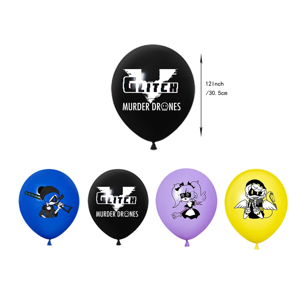 Murdered Drones Birthday Party Decoration Balloon Backdrop Cake Topper Murdered Drones Birthday Party Supplies Baby Shower Good Vibrations