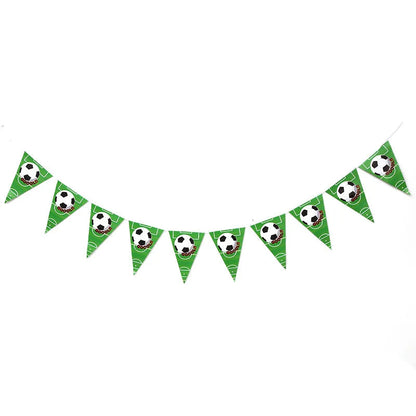 Soccer Party Hanging Decor Pull Flag Banner Spiral Football Birthday Party Soccer Club DIY Decoration Supplies Garland Pennant Good Vibrations