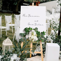 1pc Artificial Flower Decoration Wedding Welcome Card Flower Arch Flower Reception Ceremony Background Decorative Good Vibrations