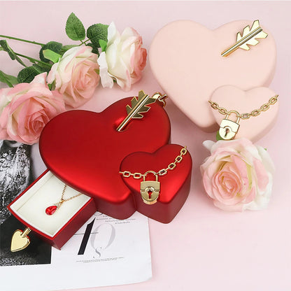 Valentine'S Day Gift Box Bag Set Unique Heart Jewelry Display Box With Arrows Storage Organiser Anniversary Birthday Gifts Box Good Vibrations