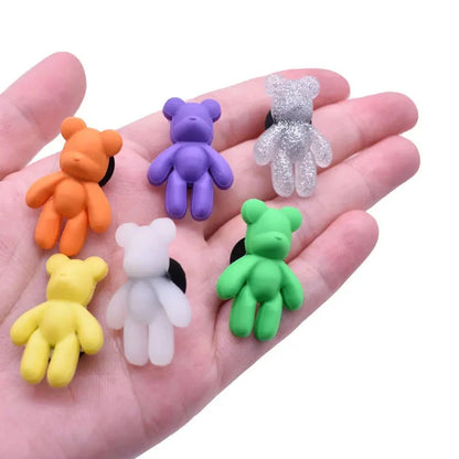 Shoe Decoration Buckle Charms single piece bear Accessories DIY Combination Jibz for croc clog Bracelets wristband Kids  gift Good Vibrations