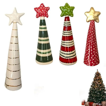 Beautiful and Unique Resin Christmas Tree Decoration Home Decor Party Christmas Tree Sculptures Art Xmas Tree Ornaments Good Vibrations