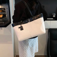 Elegant Solid Color Crossbody Bag - Designer Leather Messenger Purse With Retro Minimalist Charm And Large Capacity Features Good Vibrations