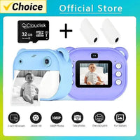 Children Digital Camera Instant Print for Kids Thermal Print Camera Instant Photo Printing Camera Video Toys+32G Memory Card Good Vibrations Adult Super Store