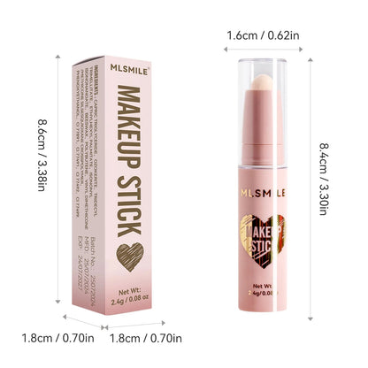 MLSMILE 8 Color High Gloss Pearl Contouring Stick Face Brightening Sleeper Silkworm Pen three-dimensional Face contour Shadow Good Vibrations