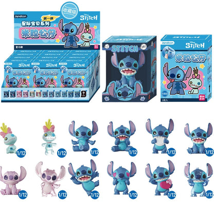 Lilo & Stitch Disney Jandoon Original Blind Box Angel Scrump Doll Rice Grain Mini Action Figure Model Toy Surprise Ornament Gift Good Vibrations
