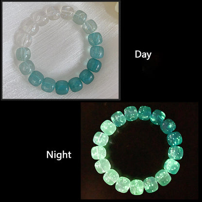 Luminous Bracelets For Women Men Fluorescent Natural Stone Bracelet Night Light Glowing Beads Bangle Fashion Jewelry Couple Gift Good Vibrations