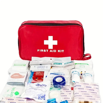 Emergency First Aid Kit With 184 Pieces, Portable Survival First Aid Kit For Home Outdoor Rescue Good Vibrations