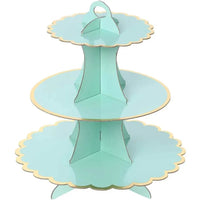 3-Layer Cake Stand Afternoon Tea Wedding Plate Party Tableware Disposable Birthday Tower Suitable for Wedding Good Vibrations