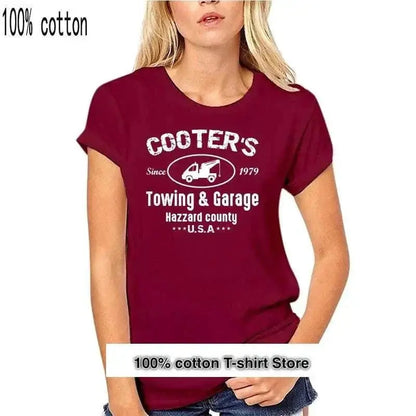 "Vaginas remolque camiseta de los Dukes de Hazzard loco Cooter 4019, 100% cotton, casual O-neck design"