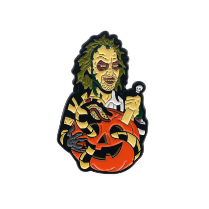 Halloween Accessories Horror Series Enamel Pin Men Women Lapel Pins for Backpack Iron Badges Brooch for Clothes Holiday Gifts Good Vibrations