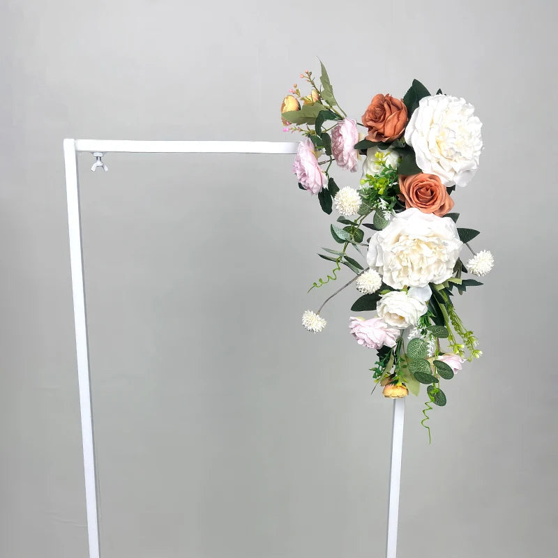 Artificial Flowers For Wedding Decoration Welcome Sign Decor Flower Guid Sign Wedding Props Floral Arrangement Flower Row Good Vibrations