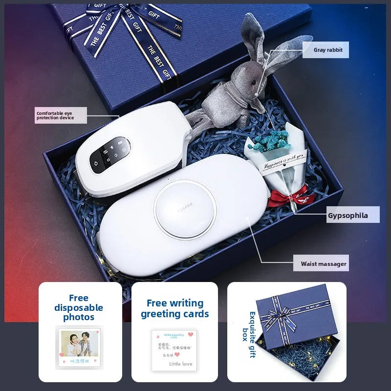 Men's birthday gift for boys, boyfriend, husband, dad, high-end gift box, waist massager, eye sunglasses. Good Vibrations