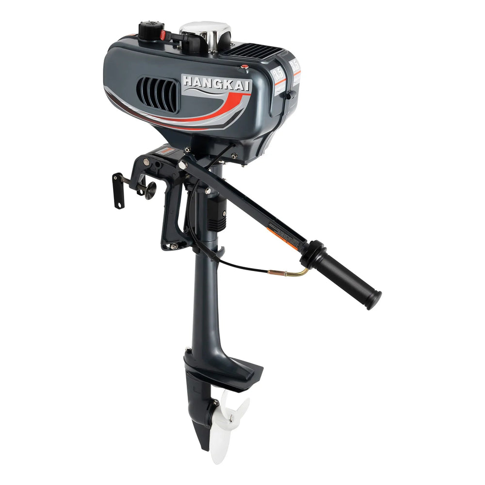 gasoline outboard motor 3.5hp Power 5000rpm Speed 1.3L Tank 35:1 Fuel Ratio Suitable for Fishing Boats Speedboats Small Boats Good Vibrations