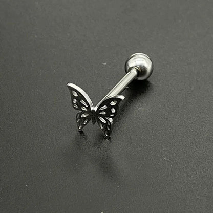 316L Titanium Steel Cute Tongue Rings Women Piercing Tongue Barbells Piercing Jewelry Ear Studs Septum Piercing Good Vibrations