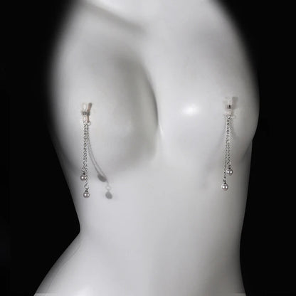 1 Pair Sexy Vintage Pearl Pendant Nipple Clip Chest Chain Suitable For Wearing At Nightclubs Parties And Valentine's Day Good Vibrations