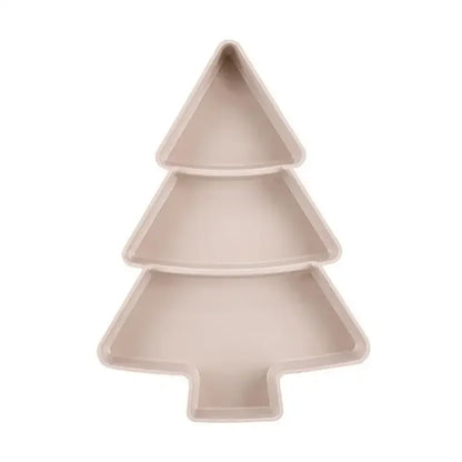 Christmas Tree Shape Living Room Candy Snacks Nuts Seeds Dry Fruits Plastic Plate Dishes Bowl Breakfast Plates Tray Tableware Good Vibrations