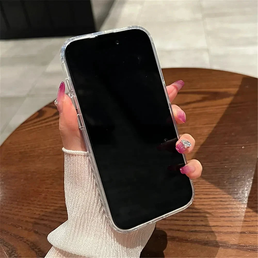 Luxury Acrylic Makeup Mirror Phone Case For iPhone 16 15 14 13 12 11 Pro Max XS X XR Plating Shockproof Back Cases Cover Good Vibrations