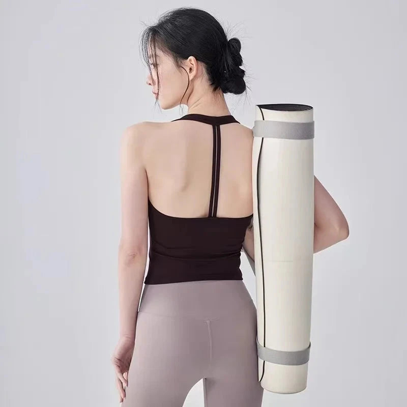 Fitness Vest T-shaped Backless Gathering Fitness Gym Running Shock-proof and Quick-drying Breathable Outside Wear Yoga Clothes Good Vibrations