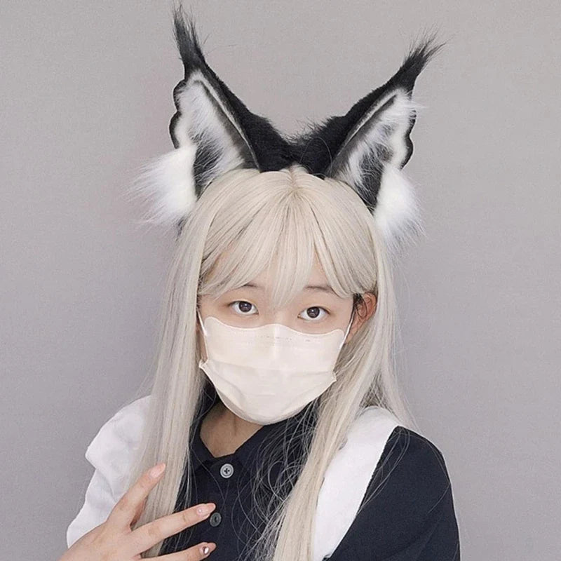 COSPLAY Girls Animal Ear FURRY Headband Handmade for Parties