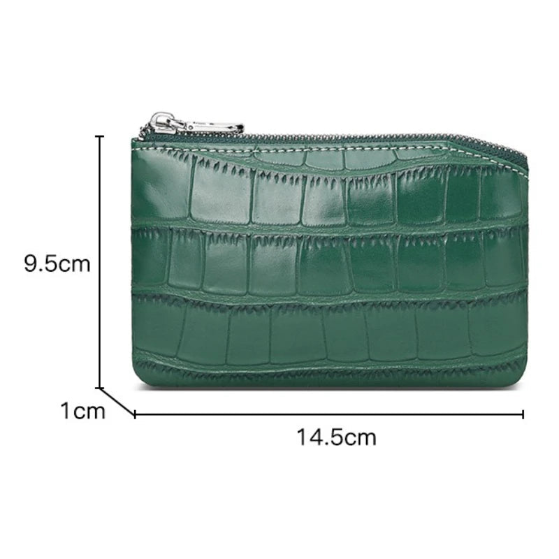 PU Leather Money Coin Purse 2025 New with Key Ring Waterproof Pocket Purse Zipper Large Capacity Credit Card Holder Women Wallet Good Vibrations