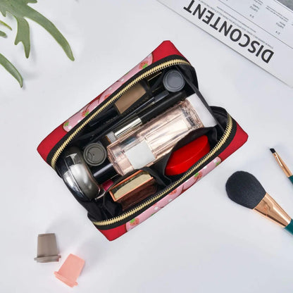 Like Strawberry ShortCake (30) Women Cosmetic Bags Travel Makeup Organizer Pouch Toiletry Storage Dopp Kit Case Good Vibrations