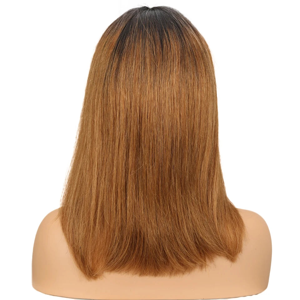 Sleek Lace Human Hair Wigs For Women Straight Bob Brazilian Hair Wigs Long Brown Red Colored T Part Lace Wigs Real Woman Wigs Good Vibrations