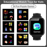 Children's Wristwatch 24 Games Kids Smart Watch Music Play Pedometer Tracker Time Display Video Audio Record Torch Smartwatch Good Vibrations