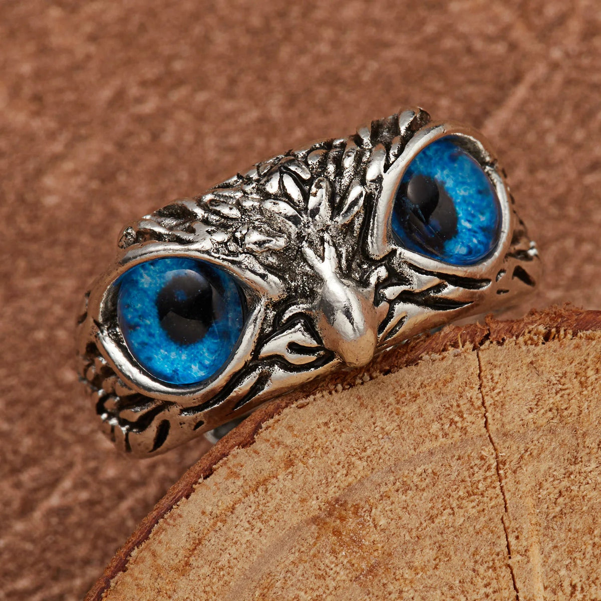 Funny Tongue Out Frog Animal Rings For Men Women Vintage Green Blue Eyes Silver Plated Opening Ring Goth Fashion Party Jewelry Good Vibrations