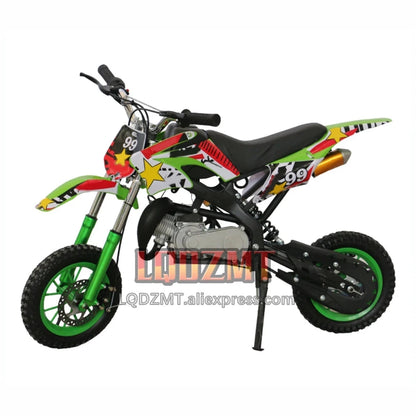 49CC 50CC 4-Stroke ATV OFF-road Gasoline Motorcycle Racing MOTO Dirt Bike Motorbike For Adult Children Boy Girl Child Men Women Good Vibrations