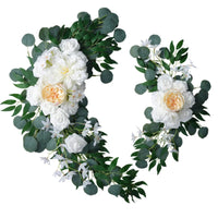 Artificial Flower Wedding Arch Door Frieze Decoration Bohemian Large Flower Pendant Wedding Ceremony Christmas Door Floral Decor Good Vibrations