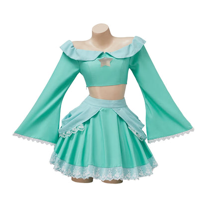 Halloween Party Princess Costume Fancy Dress Peach Sisters Daisy Sexy Dress Bowsette Tops Skirts Set Cosplay Good Vibrations