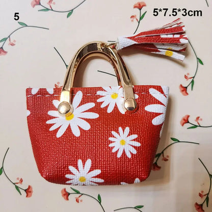 Fashion Miniature Handbag PU Leather Bag Lady Purse Shoulder Bag For 1/6 BJD Dolls Outfits Accessories Dollhouse Girls Gift Toys Good Vibrations