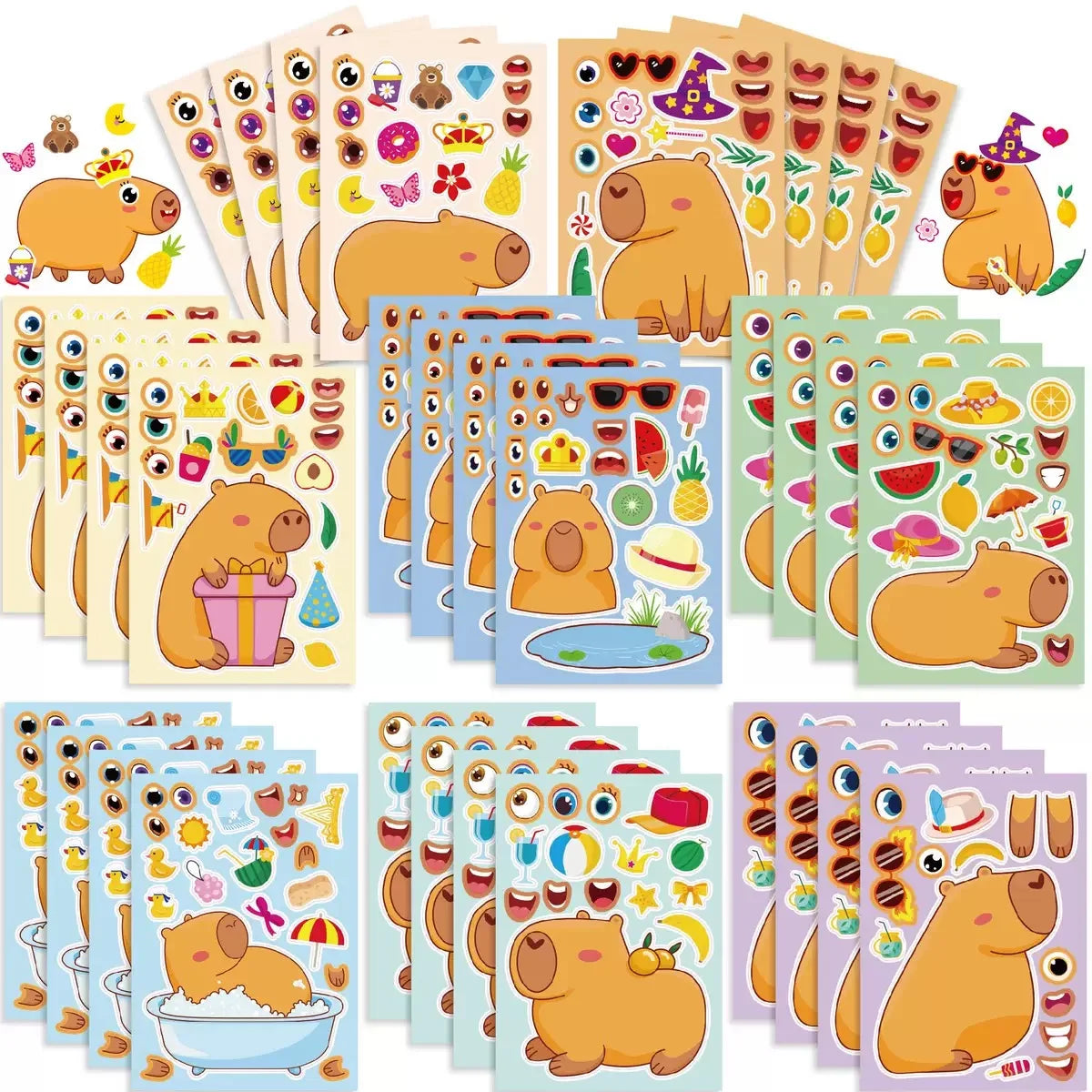 Cartoon Capybara Birthday Party Decoration Disposable Tableware Cup Plate Napkins Tablecloth Banner Baby Shower Party Supplies Good Vibrations