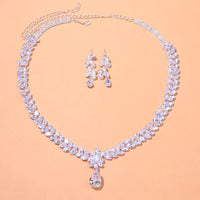 Zircon Wedding Earrings Luxury Bride Jewelry set Fashion Women's  jewelry Gold Plated Accessory Good Vibrations