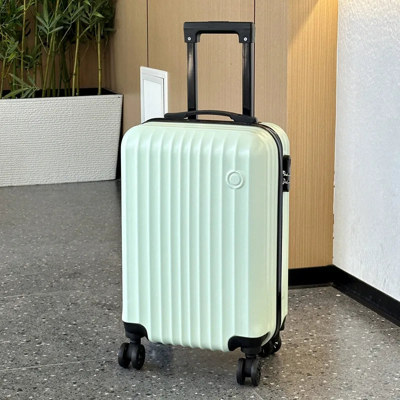 New 20inch Luggage, Carry-On Trolley Case, Pc Thickened Hard Shell Material, High-Strength Compression Resistance, Suitable for Both Men and Women Good Vibrations