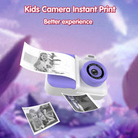 Kids Camera Instant Print 32G Digital Camera For Children Color Pens Thermal Printing Paper Boys Girls Christmas Gifts Toys Good Vibrations