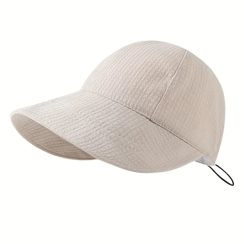 Women's Solid Color Bucket Hat, Sunscreen Outdoor Sports Casual Bucket Hat, Ideal Choice For Gifts Good Vibrations