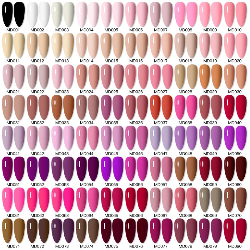 MSRUIOO 6pcs Nude Pink Gel Nail Polish Set Glitter Colorful Semi Permanent UV Gel Kits DIY Nail Art Painting Varnish Manicure Good Vibrations