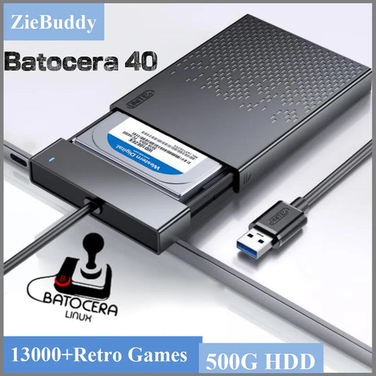 Retro Game Batocera 40 Linux 500G HDD Console with over 13000 high score games for PS3 PS2 PS1 Wii WiiU DC N64 and Windows PC Good Vibrations