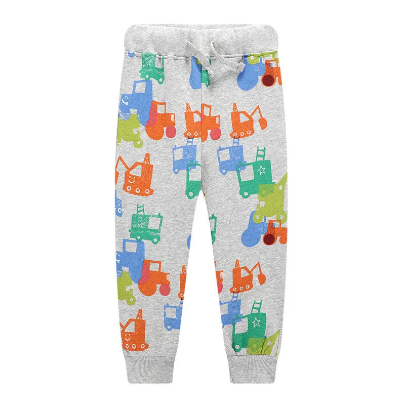 Jumping Meters Children Sweatpants Applique Cars Boys Trousers Pants Autumn Spring Baby Long Pants Fashion Boys Sport Clothing Good Vibrations