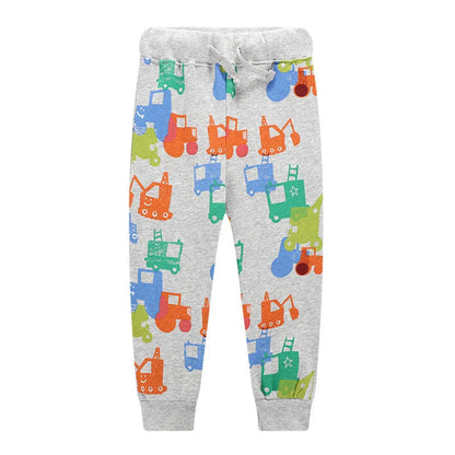 Jumping Meters Children Sweatpants Applique Cars Boys Trousers Pants Autumn Spring Baby Long Pants Fashion Boys Sport Clothing Good Vibrations
