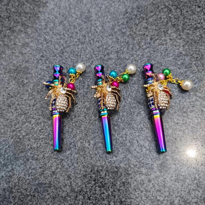 8cm colorful spider shaped metal cigarette holder Good Vibrations Adult Super Store