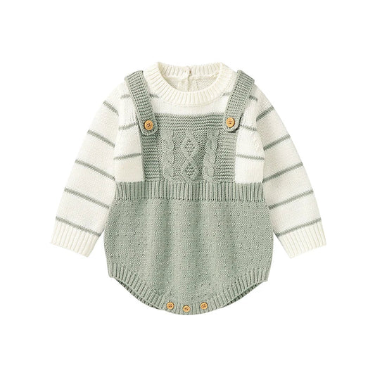 Baby Bodysuits Long Sleeve Spring Autumn Outwear Newborn Boy Girl Knitted Onesie Winter One Pieces Toddler Infant Unisex Clothes Good Vibrations