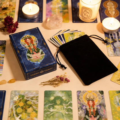 1 Box of Starry Whispers & Garden Tarot (10.3×6 cm), Featuring Exquisite Natural Illustrations, Professional Divination Card Gam Good Vibrations