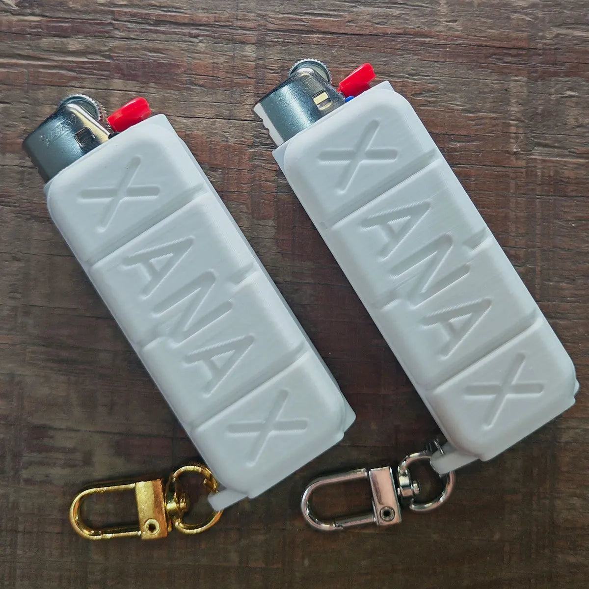XANAX Lighter Case Cover Sleeve For Regular Bic J6 Lighters With Keychain Hook Good Vibrations Adult Super Store